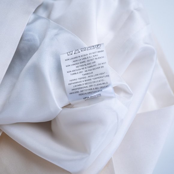 Stella McCartney White Silk Wool Mini Dress Embroidered Hearts - Picture 12 of 16